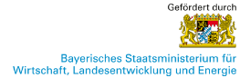 Das Bild zeigt das große bayerische Staatswappen mit zwei goldenen Löwen als Schildhalter.
